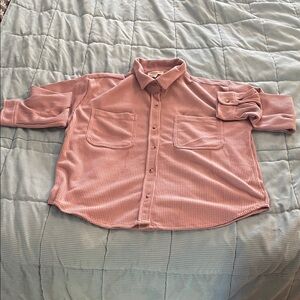 Women’s Pink Button-Up Shirt